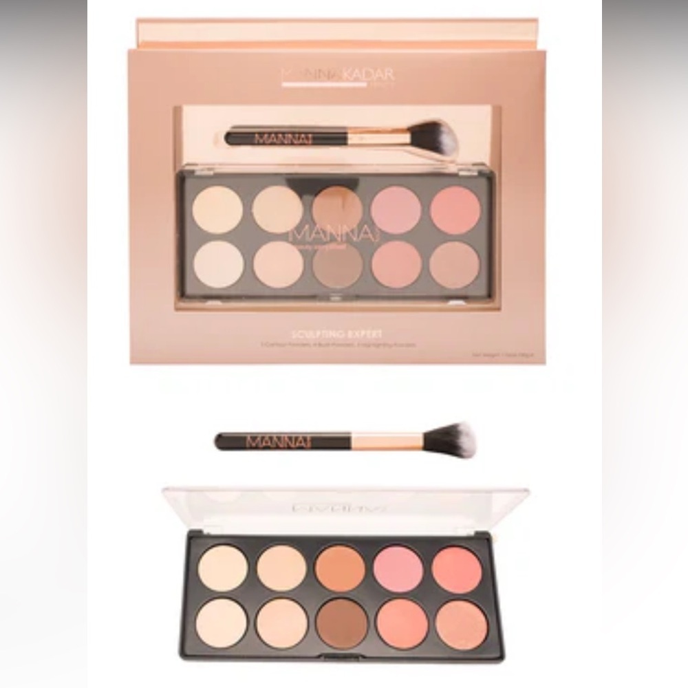 NIB - Manna Kadar, Sculpting Expert palette. Contour, blush, and highlighter.